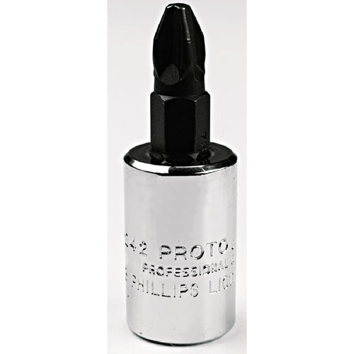 Proto 3/8″ Drive Phillips Screwdriver Bit Socket - #2 - Exact Tool & Supply
