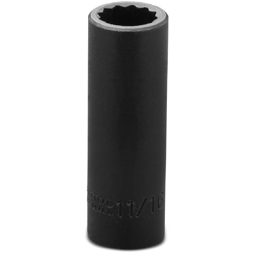 ‎Proto 1/2″ Drive Deep Impact Socket 11/16″ - 12 Point - Exact Tool & Supply