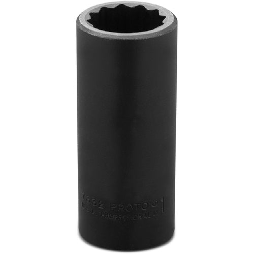 ‎Proto 1/2″ Drive Deep Impact Socket 1″ - 12 Point - Exact Tool & Supply
