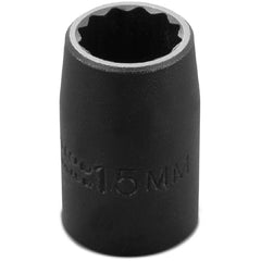 ‎Proto 1/2″ Drive Thin Wall Impact Socket 15 mm - 12 Point - Exact Tool & Supply