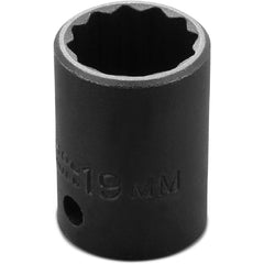 ‎Proto 1/2″ Drive Thin Wall Impact Socket 19 mm - 12 Point - Exact Tool & Supply