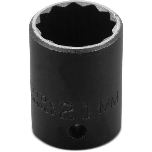 ‎Proto 1/2″ Drive Thin Wall Impact Socket 21 mm - 12 Point - Exact Tool & Supply