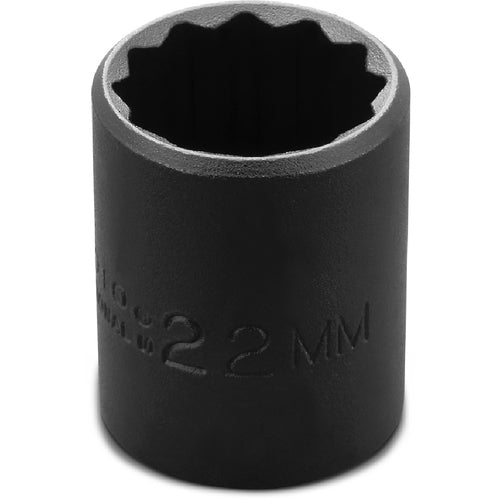 ‎Proto 1/2″ Drive Thin Wall Impact Socket 22 mm - 12 Point - Exact Tool & Supply
