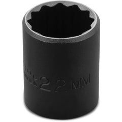 ‎Proto 1/2″ Drive Thin Wall Impact Socket 22 mm - 12 Point - Exact Tool & Supply