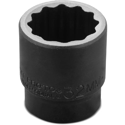 ‎Proto 1/2″ Drive Thin Wall Impact Socket 32 mm - 12 Point - Exact Tool & Supply