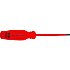Proto VDE Insulated Cabinet Screwdriver- 7/32″ × 5″ - Exact Tool & Supply