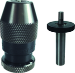 0 - 1/8" Capacity - 0JT Mount - Micro Drill Adapter w/ Keyless Chuck - Exact Tool & Supply