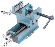 Cross Slide Vise - 8" Jaw Width - Exact Tool & Supply