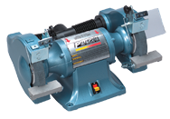 Bench Grinder- 8 x 1 x 1" Wheel; 3/4HP; 3PH; 240V Motor - Exact Tool & Supply