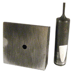 Punch & Die Set for Bench Punch - 9/64″ Round Shape - Exact Tool & Supply
