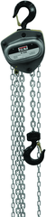 L-100-500WO-15, 5 Ton Hand Chain Hoist with 15' Lift & Overload Protection - Exact Tool & Supply