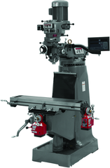 JTM-1 Mill With 3-Axis Newall DP700 DRO (Quill) With X-Axis Powerfeed - Exact Tool & Supply