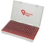 190 Pc. - .061 to .250 - Plus (Go) Fit - Gage Pin Set - Exact Tool & Supply