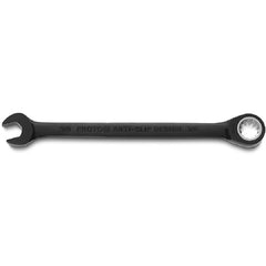 Proto Black Chrome Combination Non-Reversible Ratcheting Wrench 3/8″ - Spline - Exact Tool & Supply