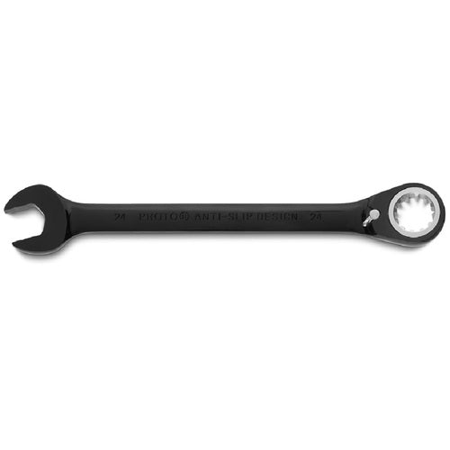 Proto Black Chrome Combination Reversible Ratcheting Wrench 7/32″ - Spline - Exact Tool & Supply