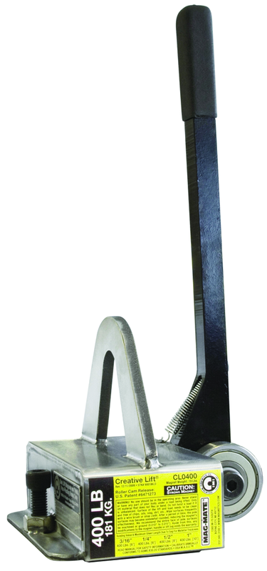 Mag Lifting Device- Flat Steel Only- 400lbs. Hold Cap - Exact Tool & Supply