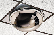 22" Dome- 2x4' 360° Drop-In Ceiling Mount - Safety Mirror - Exact Tool & Supply