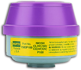 Organic Vapor/Acid Gasses - Filter Cartridges - Exact Tool & Supply