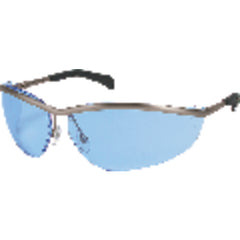 Safety Glasses - Light Blue Lens - Metal Frame - KD2 Style - Exact Tool & Supply