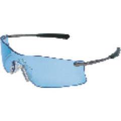 Safety Glasses - Light Blue - Anti-Fog Lens - Metal T4 Style - Exact Tool & Supply