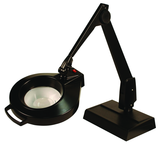 28" Arm 1.75X LED Magnifier Desk Base W/ Floating Arm Circline - Exact Tool & Supply