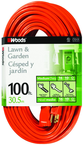 Woods Extension Cord - 100' Medium Duty 1-Outlet (Outdoor Style) - Exact Tool & Supply