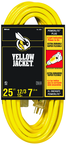 Yellow Jacket Extension Cord - 25' Extra Heavy Duty 1-Outlet (Powerlite) - Exact Tool & Supply