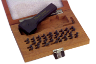 106 Pc. Figure & Letter Stamps Set with Holder - 1/4" - Exact Tool & Supply