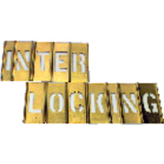 Stencil Set - 3/4″ Letters - Exact Tool & Supply