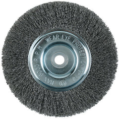 Brush - 8″ Wire Wheel Crimped - Exact Tool & Supply
