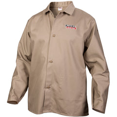 Jacket L - Flame Retardant Cloth Khaki - Exact Tool & Supply