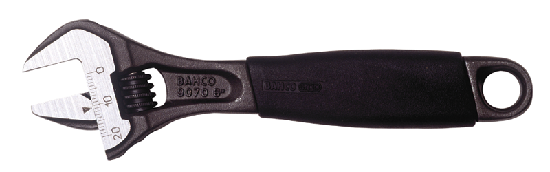 3/4" Opening - 6" OAL - Adjustable Wrench with Ergo Comfort Handle - Exact Tool & Supply