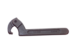 2 to 4-3/4'' Dia. Capacity - 10-1/2'' OAL - Adjustable Pin Spanner Wrench - Exact Tool & Supply