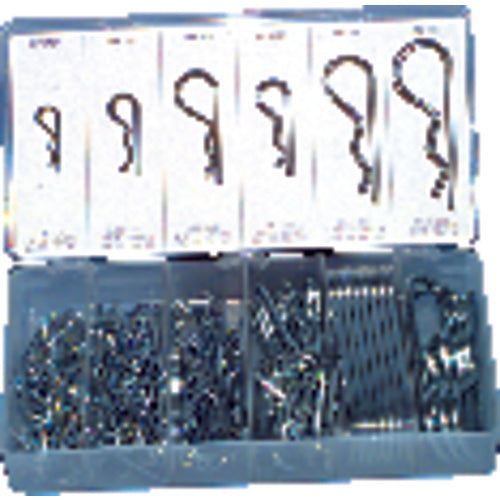 141 Pieces - Hitch Pin Clip Assortment-1/16″-3/16″ Diameter - Exact Tool & Supply