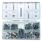 Rnd Head Machine Screw Assortment - 6-32 - 10-24 Dia - Exact Tool & Supply