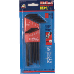 18 Pieces-0.050″-7/32″ & 1/16″-5/16″ Long & Short Arm Style - Hex Key Set - Exact Tool & Supply