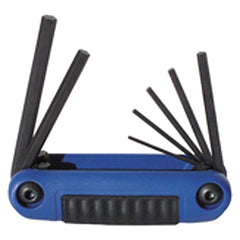 7 Pieces-2.0 mm-8 mm Fold Up Style - Hex Key Set - Exact Tool & Supply