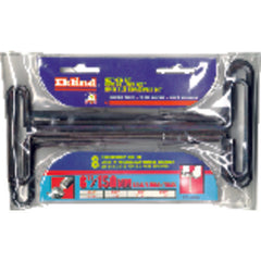 ‎8 Pieces-3/32″ - 1/4″ T-Handle Style-9″ Arm-Hex Key Set with Plain Grip in Stand - Exact Tool & Supply