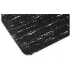 3' x 5' x 1/2" Thick Marble Pattern Mat - Black/White - Exact Tool & Supply