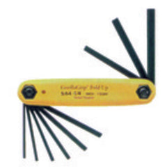 9 Pieces-0.050″-3/16″ Fold Up Style - Hex Key Set - Exact Tool & Supply