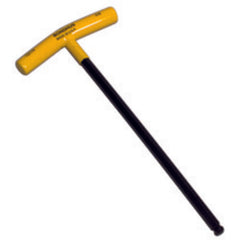 1/4″ T-Handle-10.8″ Arm Length - Ball End Hex Driver - Exact Tool & Supply
