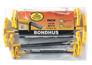 10 Piece - 3/32 - 3/8" T-Handle Style - Ball End Hex Key Set with Cushion Grip - Exact Tool & Supply