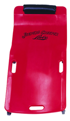 Low Profile Plastic Creeper - Body-fitting Design - Red - Exact Tool & Supply