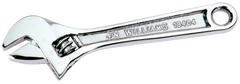 1-1/2'' Opening - 12'' OAL - Chrome Plated Adjustable Wrench - Exact Tool & Supply