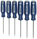 6 Piece - #9240101 - T10 - T30 - Screwdriver Style - Torx Driver Set - Exact Tool & Supply