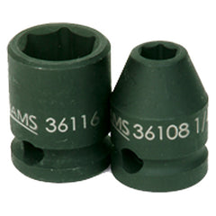 10 mm × 1 7/16″ Overall Length-1/2″ Drive-6 Point - Metric Impact Socket - Exact Tool & Supply