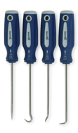 4 Piece - Hi Vis Mini Hook & Pick Set - #9402011 - Exact Tool & Supply