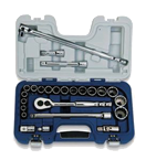 25 Piece - 1/2" Drive - Combination Kit - Exact Tool & Supply