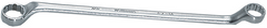 3/8 x 7/16'' -- 7-5/8'' OAL - Chrome 60° Offset Box End Wrench - Exact Tool & Supply