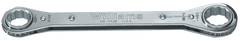 5/8 x 3/4'' - 8-1/8'' OAL - Chrome Plated Straight Ratcheting Box Wrench - Exact Tool & Supply